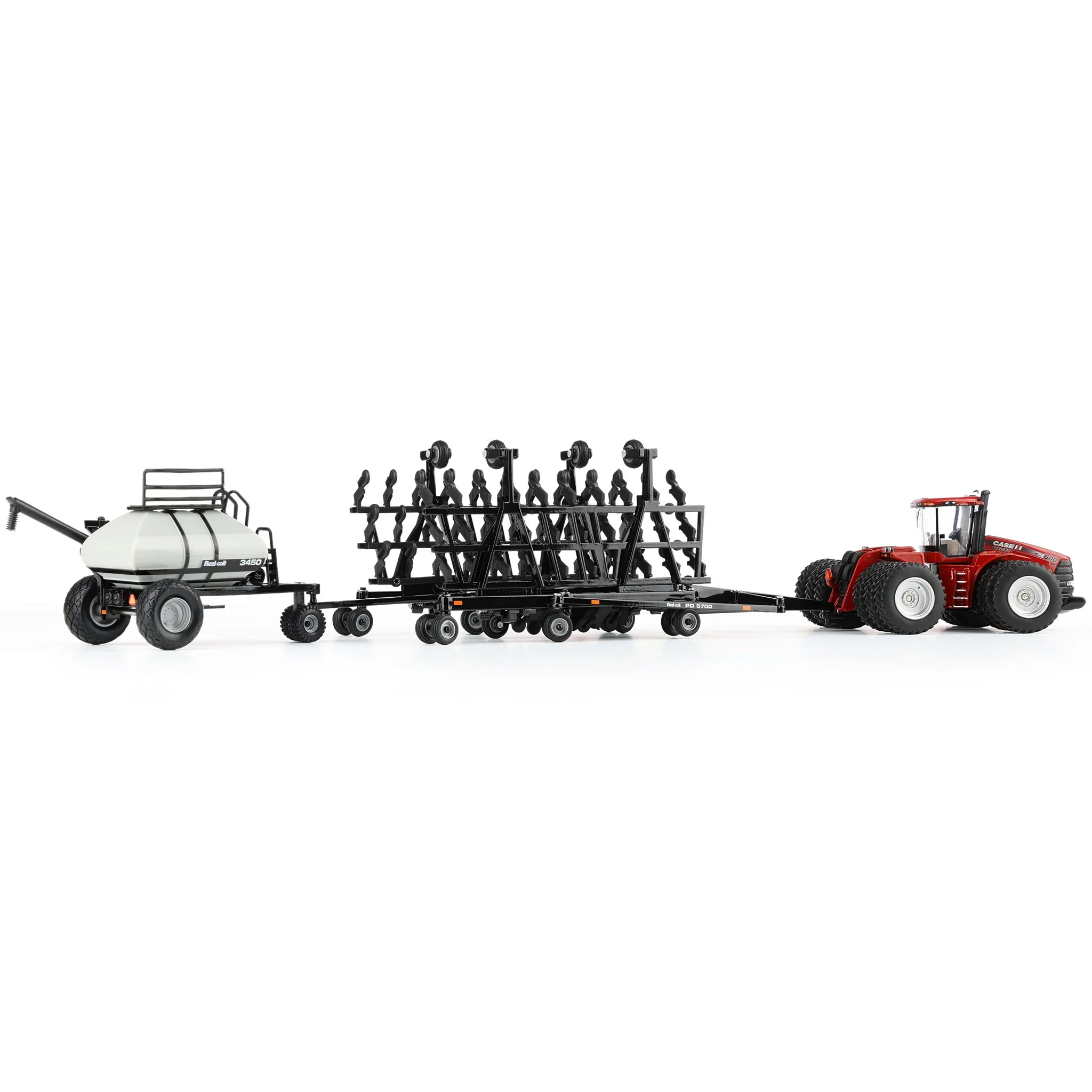 Case IH Steiger 600 HD Tractor w/ Flexi-Coil PD5700 Air Seeder & 3450 Cart Diecast 1:64 Scale Model - ERTL ZFN44468 - Image 7