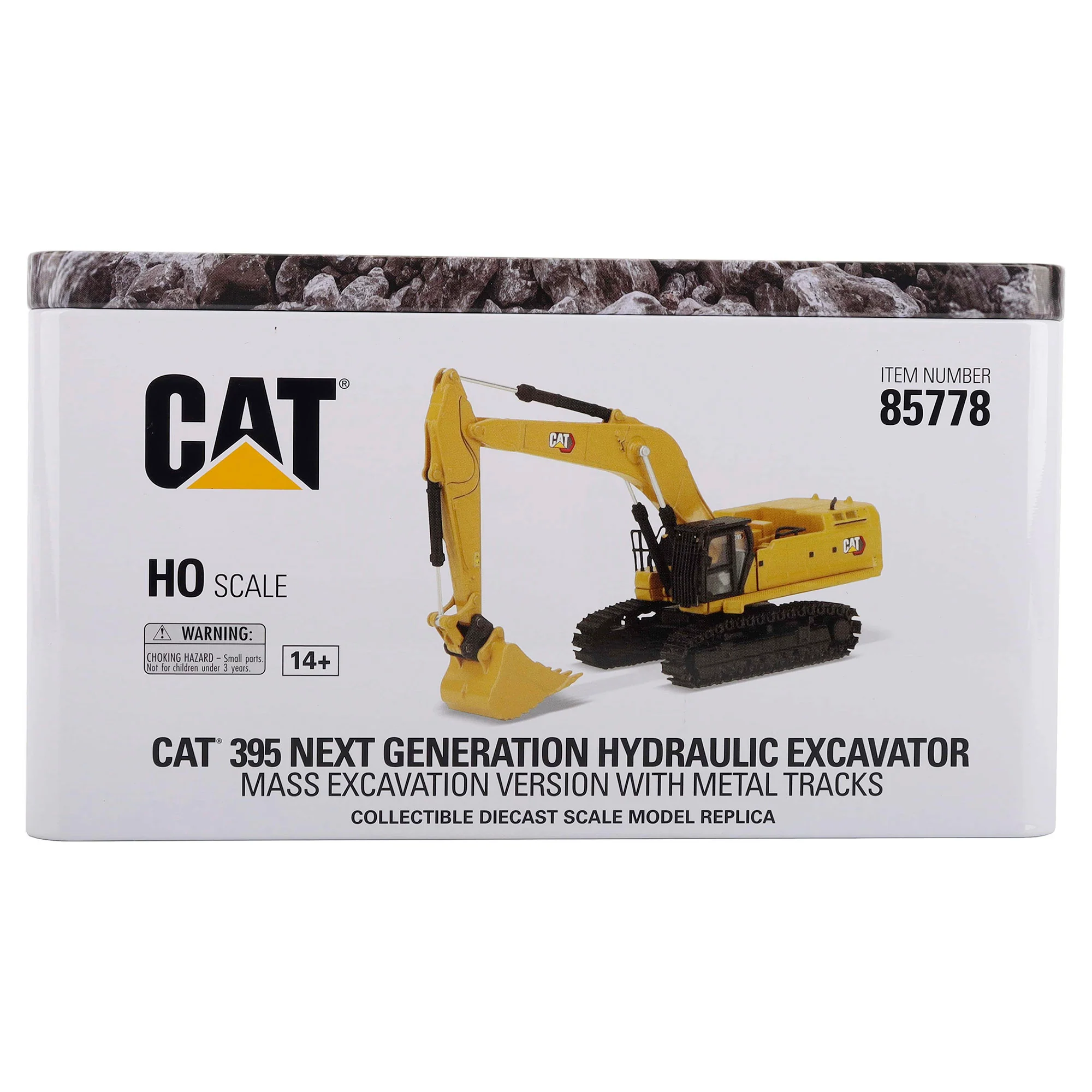 CAT Caterpillar 395 Next Generation Hydraulic Excavator - Mass Excavator Version w/ Metal Tracks Diecast 1:87 Scale Model - Diecast Masters 85778 - Image 3