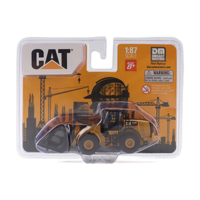 CAT Caterpillar 950G Wheel Loader w/ Log Fork and Wood Log 1:87 Scale Model - Diecast Masters 84661CS - Image 2