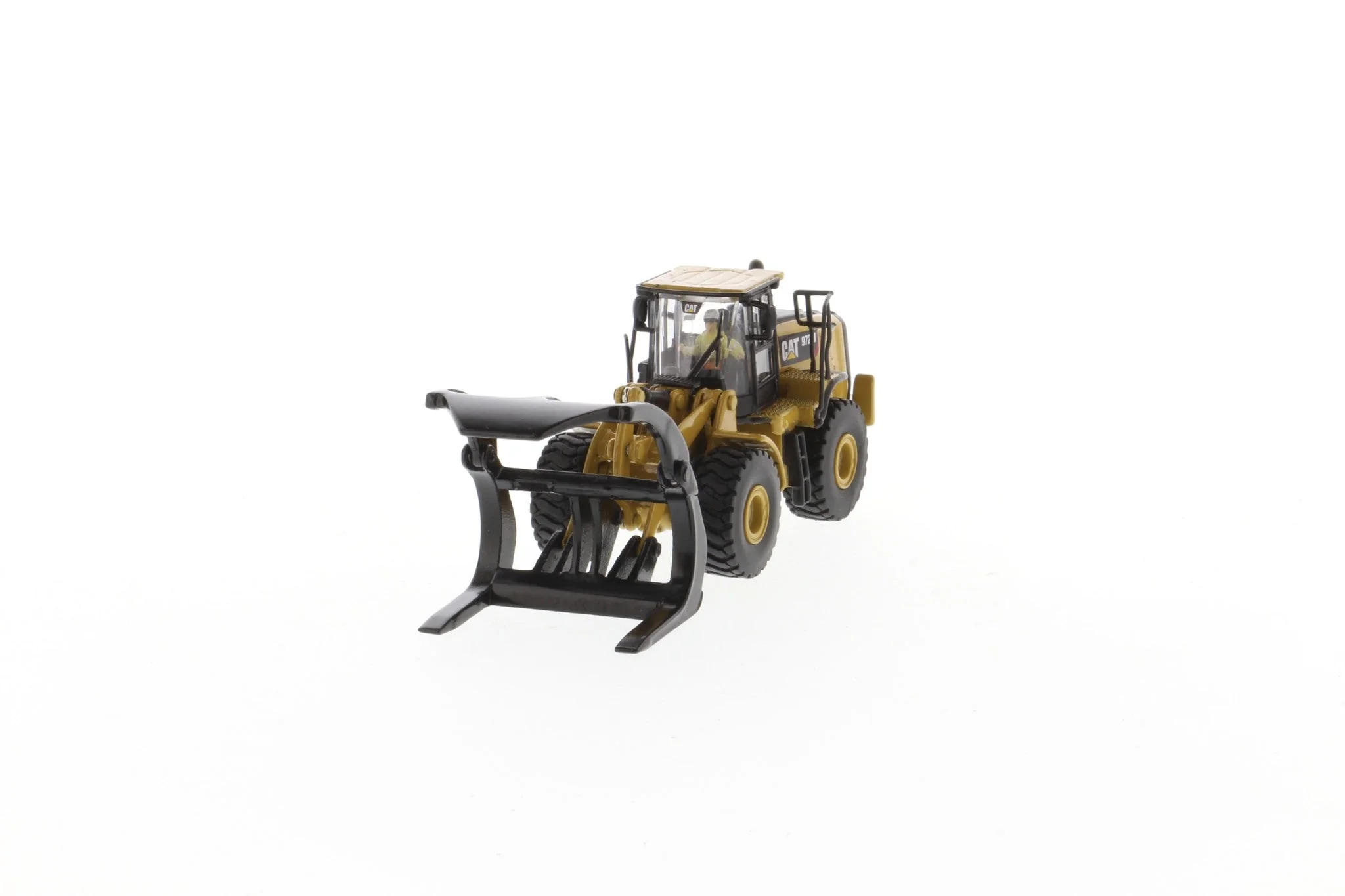 CAT Caterpillar 972M Wheel Loader w/ Log Fork 1:87 HO Scale Model - Diecast Masters 85950 - Image 3