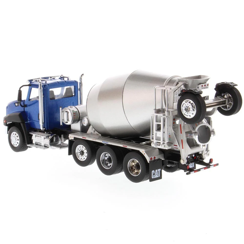 CAT Caterpillar CT660 Day Cab Tractor w/ Metal McNeilus Concrete Mixer (Truck & Mural Series) 1:50 Scale Model - Diecast Masters 85664 - Image 6