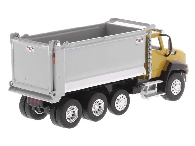 CAT Caterpillar CT660 Day Cab Tractor w/ OX Stampede Dump Truck (Construction Metal Series) 1:64 Scale Model - Diecast Masters 85633 - Image 2