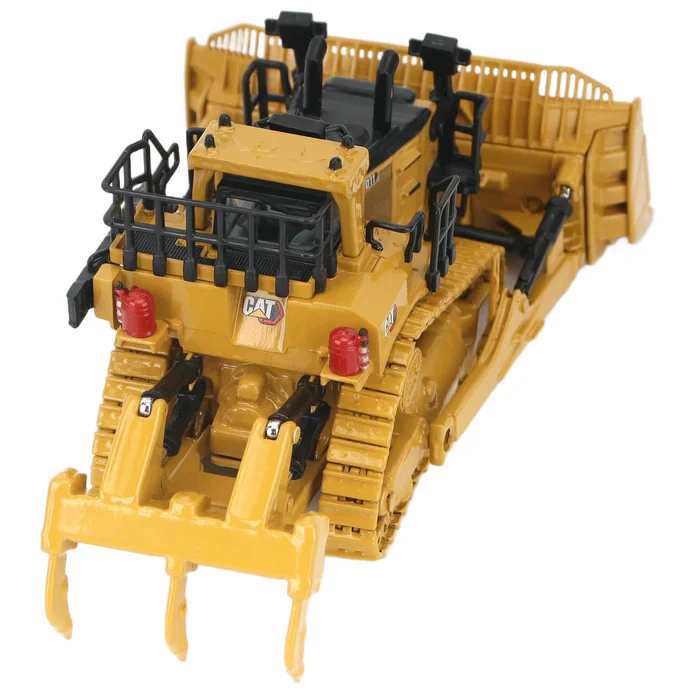 CAT Caterpillar D11 Dozer - TKN Design w/ Metal Tracks Diecast 1:87 Scale Model - Diecast Masters 85777 - Image 3
