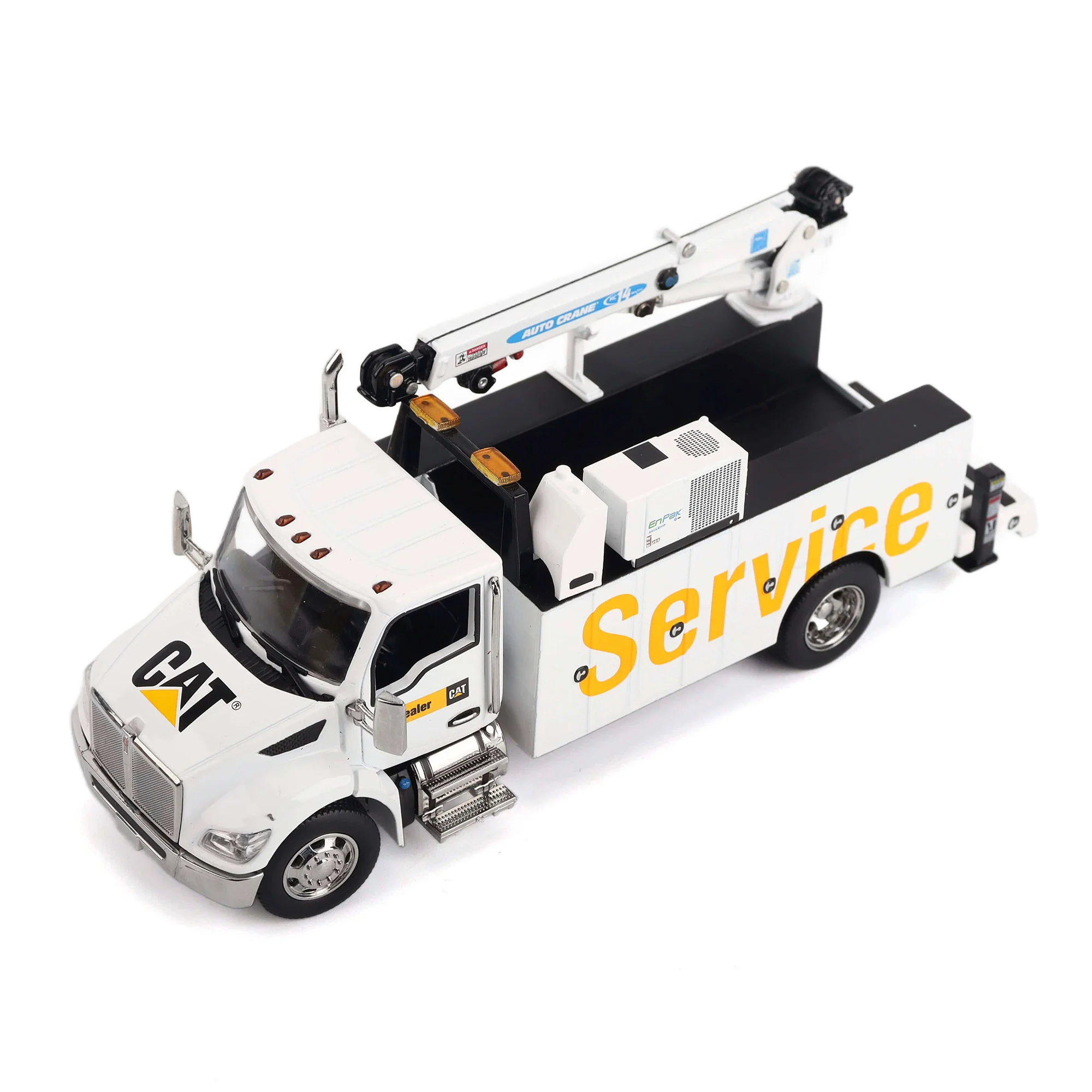 CAT Caterpillar Kenworth T380 Auto-Crane Titan 85 Body w/ Miller EnPak Diecast 1:50 Scale Model - Diecast Masters 85786 - Image 4