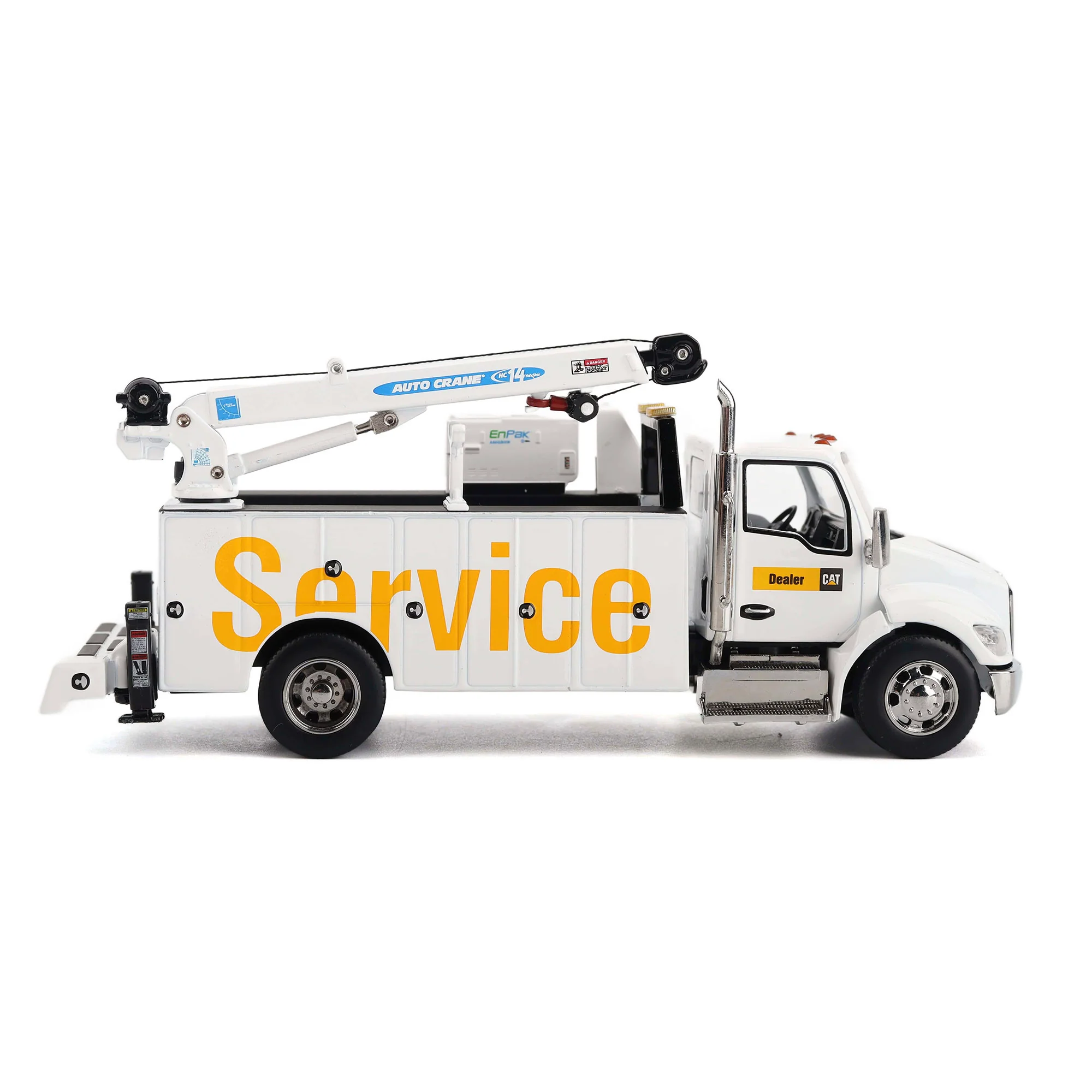 CAT Caterpillar Kenworth T380 Auto-Crane Titan 85 Body w/ Miller EnPak Diecast 1:50 Scale Model - Diecast Masters 85786 - Image 9