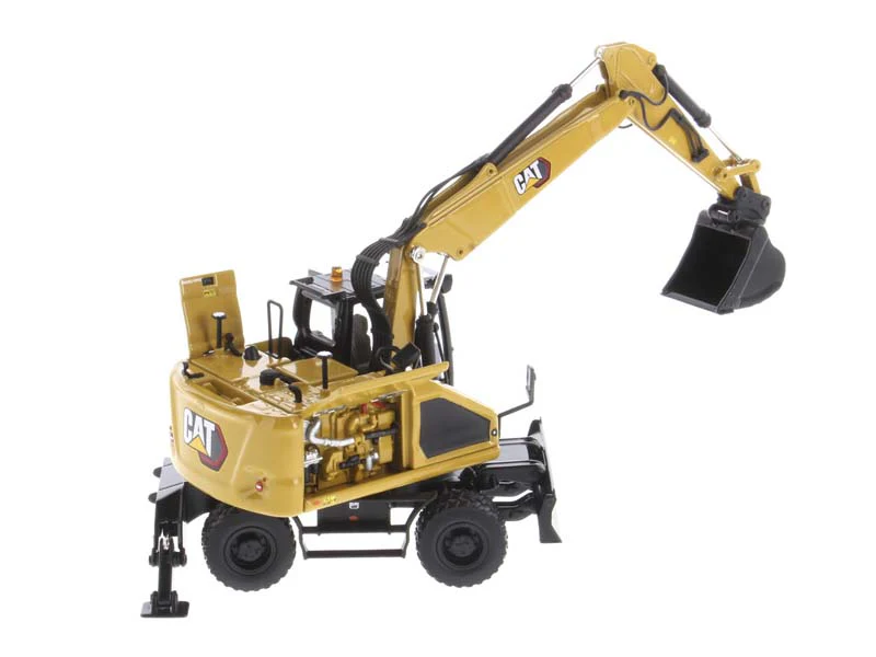 CAT Caterpillar M318 Wheeled Excavator (High Line Series) 1:50 Scale Model - Diecast Masters 85956 - Image 2