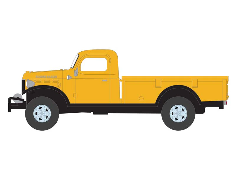 CHASE 1946 Dodge Power Wagon - Construction Yellow (All-Terrain) Series 15 Diecast 1:64 Scale Model - Greenlight 35270A - Image 3