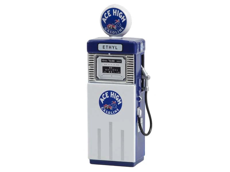 CHASE 1951 Wayne 505 Gas Pump - Ace High Gasoline (Vintage Gas Pumps Series 14) Diecast 1:18 Scale Model - Greenlight 14140B - Image 2