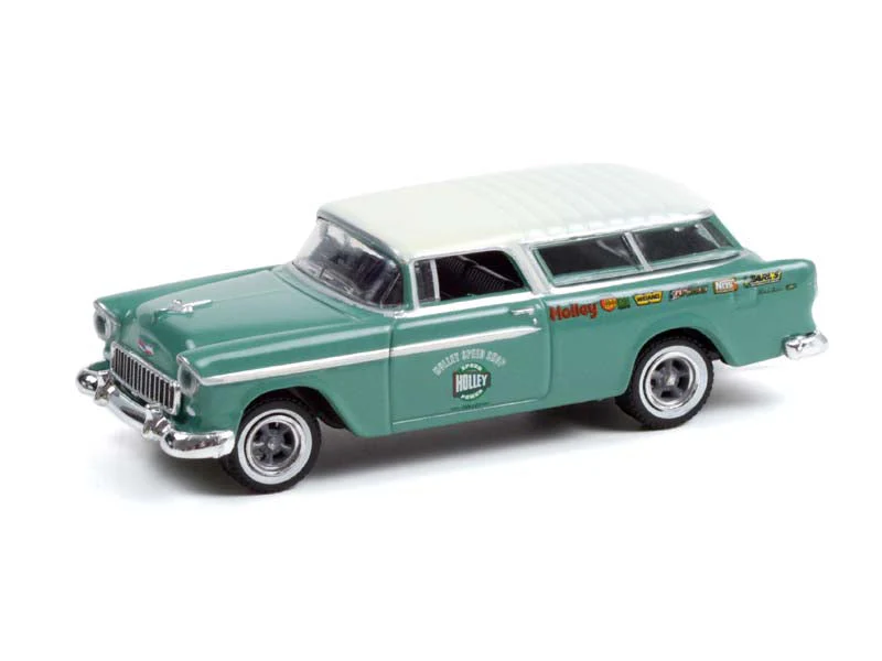 1955 Chevrolet Nomad - Holley Speed Shop (Estate Wagons Series 7) Diecast 1:64 Scale Model - Greenlight 36040A