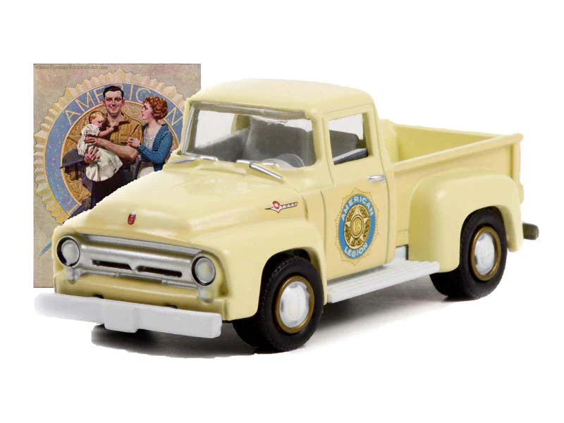 CHASE 1956 Ford F-100 (Norman Rockwell Series 4) Diecast 1:64 Scale Model - Greenlight 54060B - Image 2
