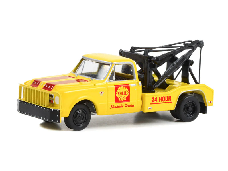 CHASE 1967 Chevrolet C-30 Wrecker - Shell Roadside Service 24 Hour (Shell Oil Special Edition Series 1) Diecast Scale 1:64 Model - Greenlight 41125A - Image 2
