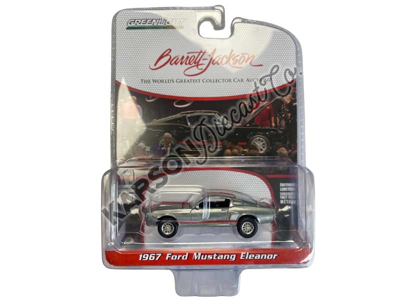 CHASE 1967 Ford Mustang Shelby GT500E – Raven Black - Scottsdale (Barrett-Jackson Series 14) Diecast 1:64 Scale Model - Greenlight 37310A