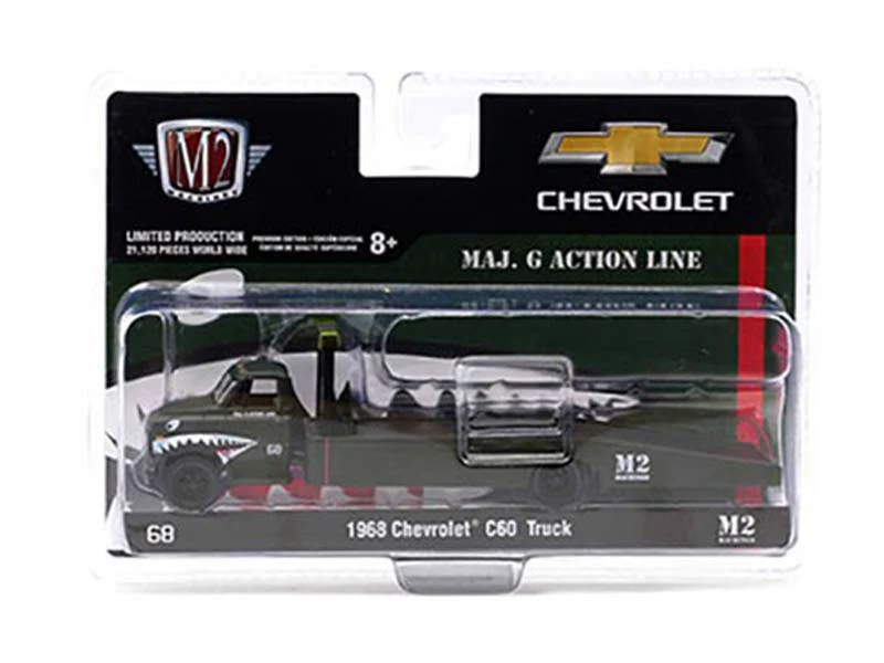 CHASE 1968 Chevrolet C60 Flatbed Truck MAJ. G Action Line – Auto-Haulers Diecast 1:64 Scale Model Car - M2 Machines 39100-HS01 - Image 3