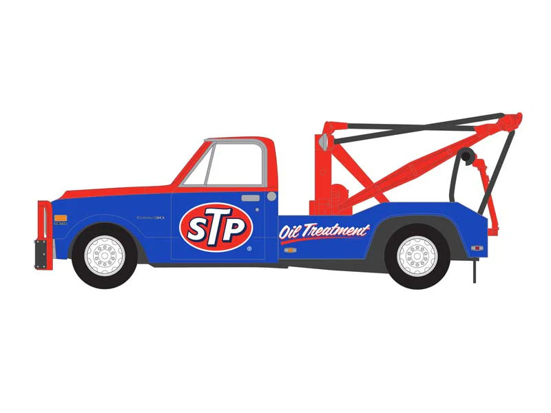 CHASE 1971 Chevrolet C-30 Dually Wrecker - STP Oil Treatment (Dually Drivers Series 11) Diecast 1:64 Scale Model - Greenlight 46110B - Image 3