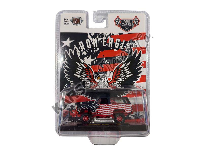 CHASE 1974 Chevrolet K5 Blazer - Iron Eagle Diecast 1:64 Scale Models - M2 Machines 31500-HS60