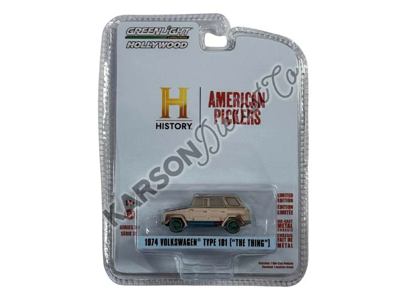 CHASE 1974 Volkswagen Thing (Type 181) - American Pickers (Hollywood Series 39) Diecast 1:64 Scale Model - Greenlight 44990D