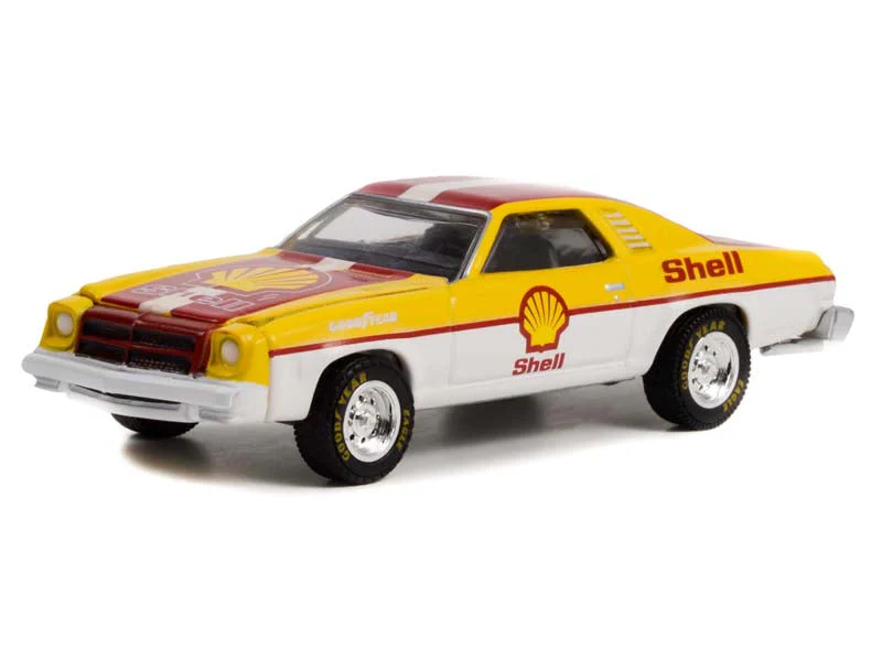 CHASE 1975 Chevrolet Chevelle Laguna - Shell Oil 100th (Anniversary Collection Series 14) Diecast 1:64 Scale Model - Greenlight 28100B - Image 2
