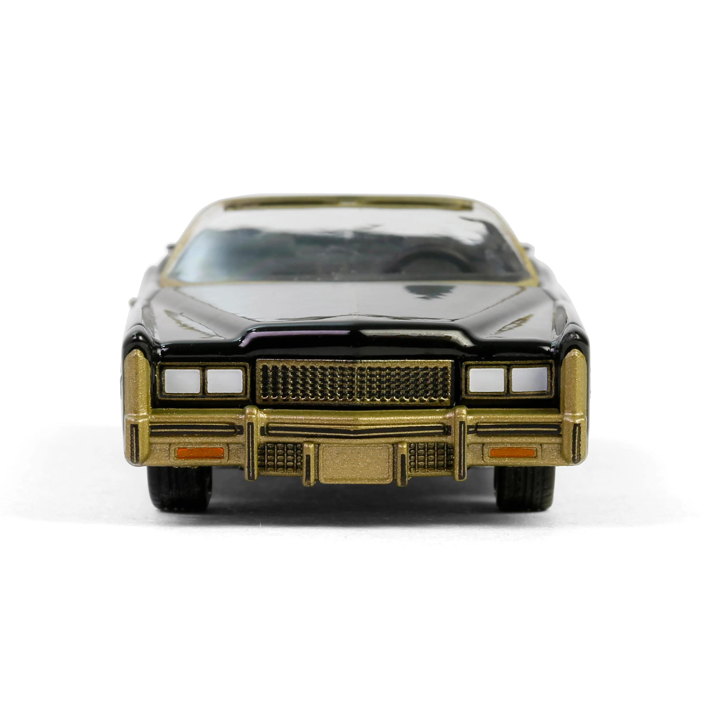 RAW CHASE 1976 Cadillac Eldorado Convertible - Black & Gold (California Lowriders Series 6) Diecast 1:64 Scale Model - Greenlight 63070F - Image 5