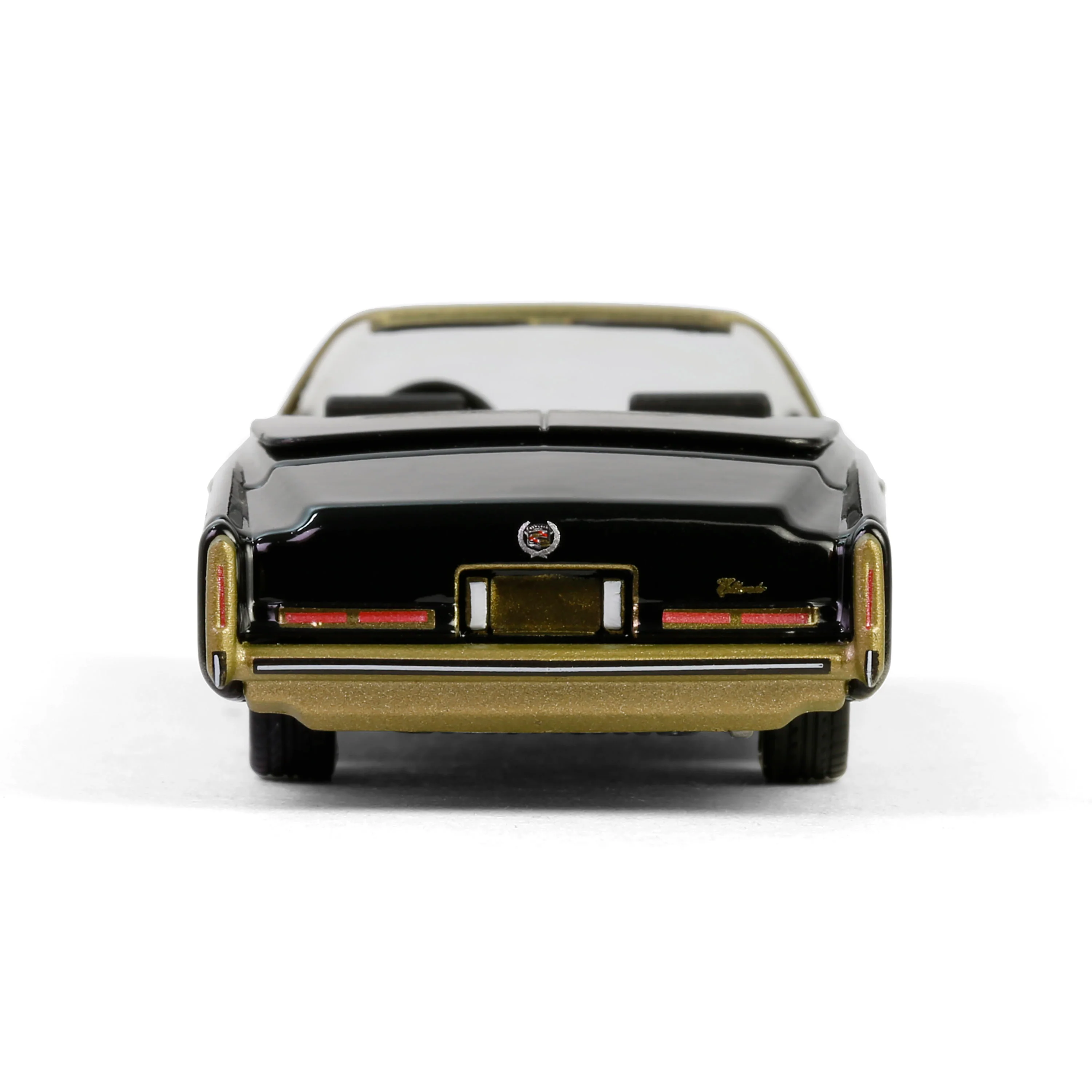 RAW CHASE 1976 Cadillac Eldorado Convertible - Black & Gold (California Lowriders Series 6) Diecast 1:64 Scale Model - Greenlight 63070F - Image 7