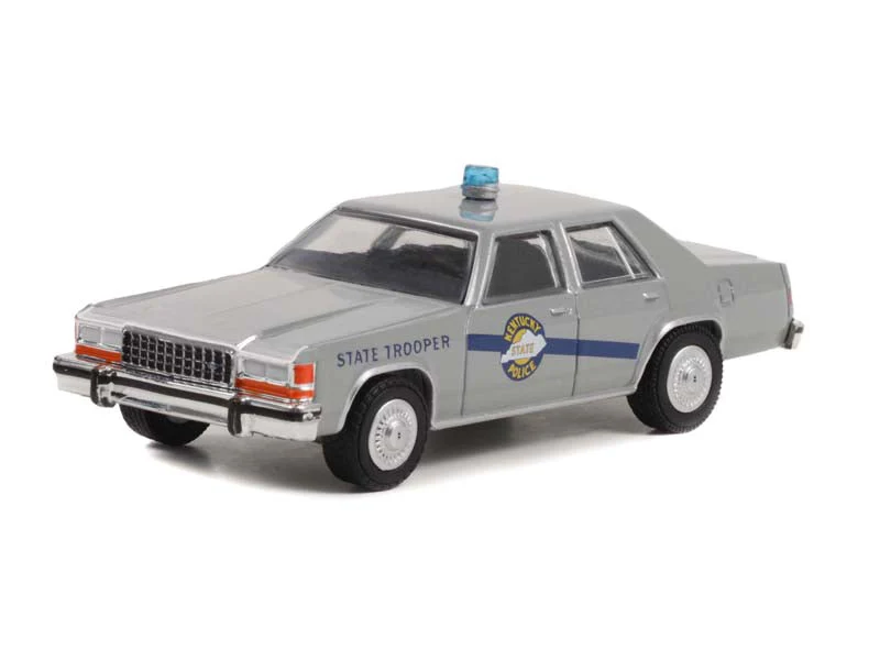 CHASE 1983 Ford LTD Crown Victoria - Kentucky State Police - Rain Man (Hollywood Series 36) Diecast 1:64 Scale Model - Greenlight 44960D - Image 2