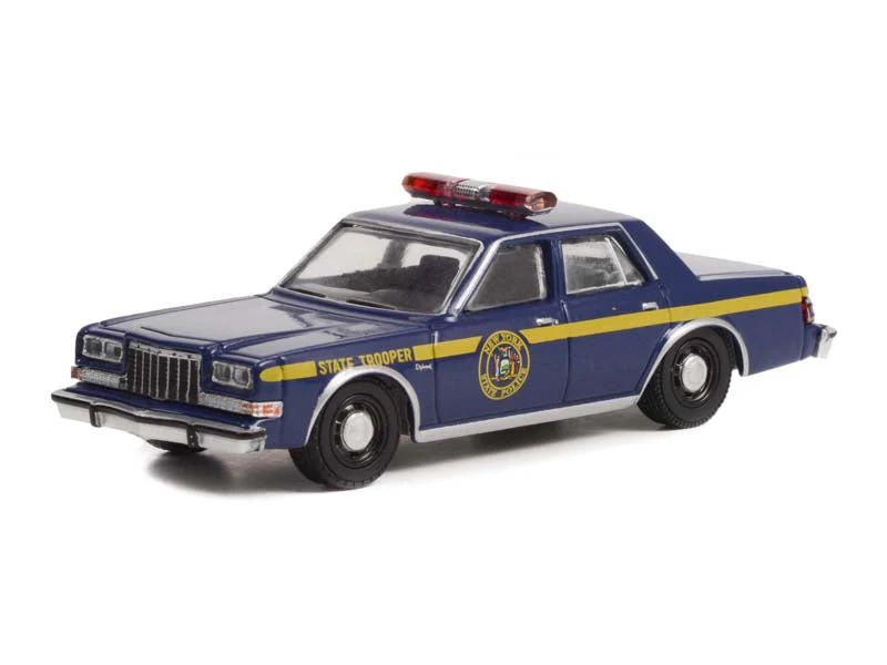 CHASE 1985 Dodge Diplomat - New York State Police State Trooper (Hot Pursuit Series 42) Diecast 1:64 Scale Model - Greenlight 43000A - Image 2