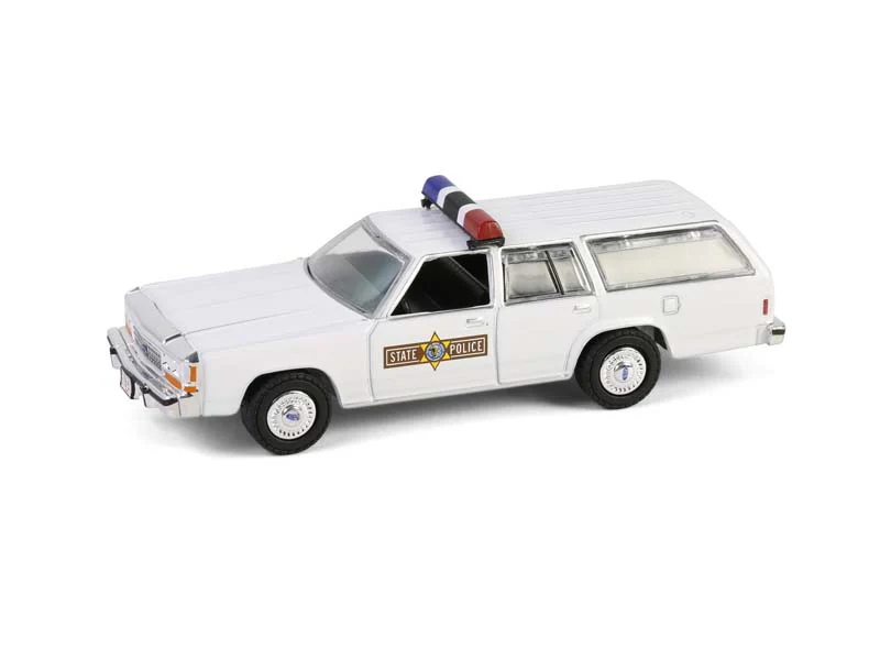 CHASE 1988 Ford LTD Crown Victoria Wagon - Illinois State Police (Hot Pursuit Series 46) Diecast 1:64 Scale Model - Greenlight 43040C - Image 2