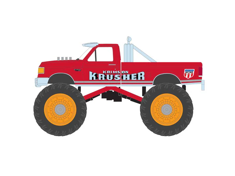 1989 Ford F-250 Monster Truck - Krimson Krusher (Kings of Crunch Series 13) Diecast 1:64 Scale Model - Greenlight 49130F - Image 2
