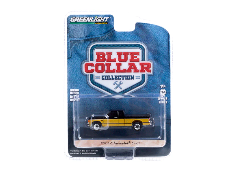 CHASE 1990 Chevrolet S10 Tahoe w/ Tonneau Cover - (Blue Collar Series 9) Diecast 1:64 Scale Model - Greenlight 35200E - Image 3