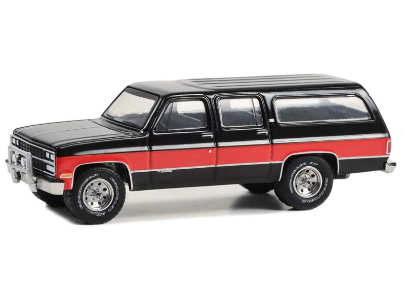 CHASE 1990 Chevrolet Suburban - Two-Tone Red and Black (All-Terrain) Series 15 Diecast 1:64 Scale Model - Greenlight 35270E - Image 2