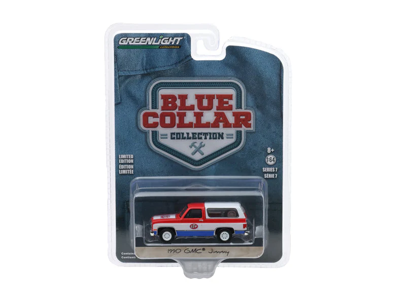 CHASE 1990 GMC Jimmy - STP (Blue Collar Collection) Series 7 Diecast 1:64 Scale Model - Greenlight 35160D - Image 3