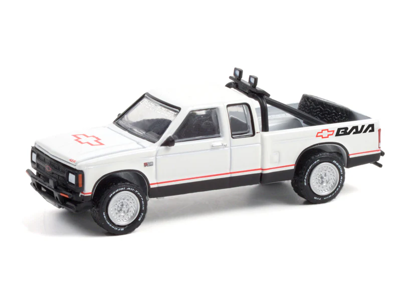 CHASE 1991 Chevrolet S-10 Baja Extended Cab (All-Terrain Series 12) Diecast 1:64 Scale Model - Greenlight 35210B - Image 2
