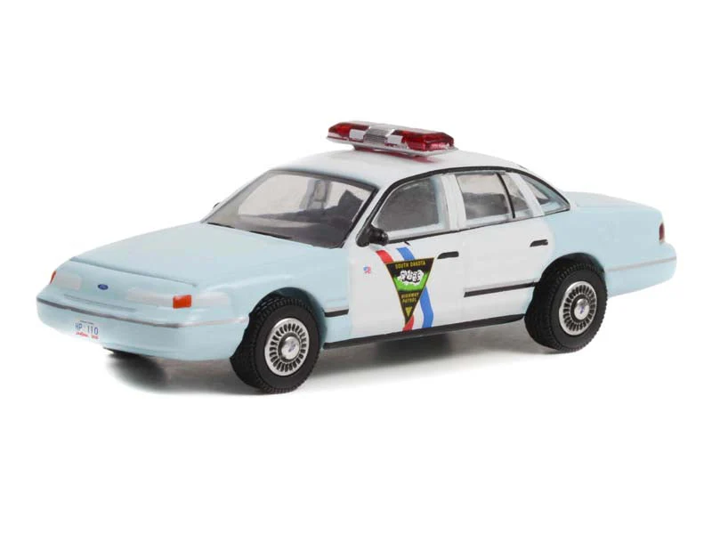 CHASE 1992 Ford Crown Victoria Police Interceptor - South Dakota Highway Patrol (Hot Pursuit Series 42) Diecast 1:64 Scale Model - Greenlight 43000B - Image 2