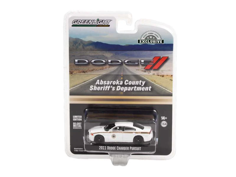 2011 Dodge Charger Pursuit - Absaroka County Sheriff's Department Diecast 1:64 Scale Model - Greenlight 30334 - Image 2