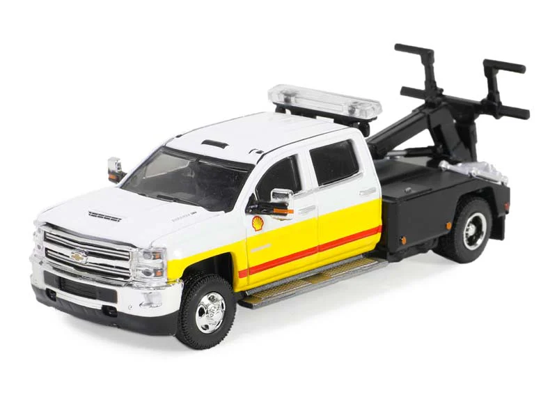 CHASE 2017 Chevrolet Silverado HD 3500 Dually Wrecker – Shell Oil (Dually Drivers Series 14) Diecast 1:64 Scale Model - Greenlight 46140C - Image 2