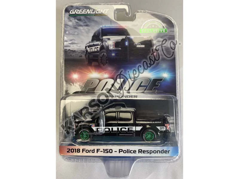 CHASE 2018 Ford F-150 Police Responder - To Protect & Serve Diecast 1:64 Scale Model - Greenlight 30450