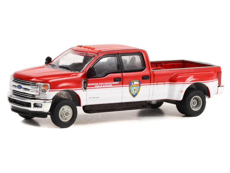 CHASE 2019 Ford F-350 Dually - Houston Fire Department Public Affairs Texas (Dually Drivers Series 11) Diecast 1:64 Scale Model - Greenlight 46110D - Image 2
