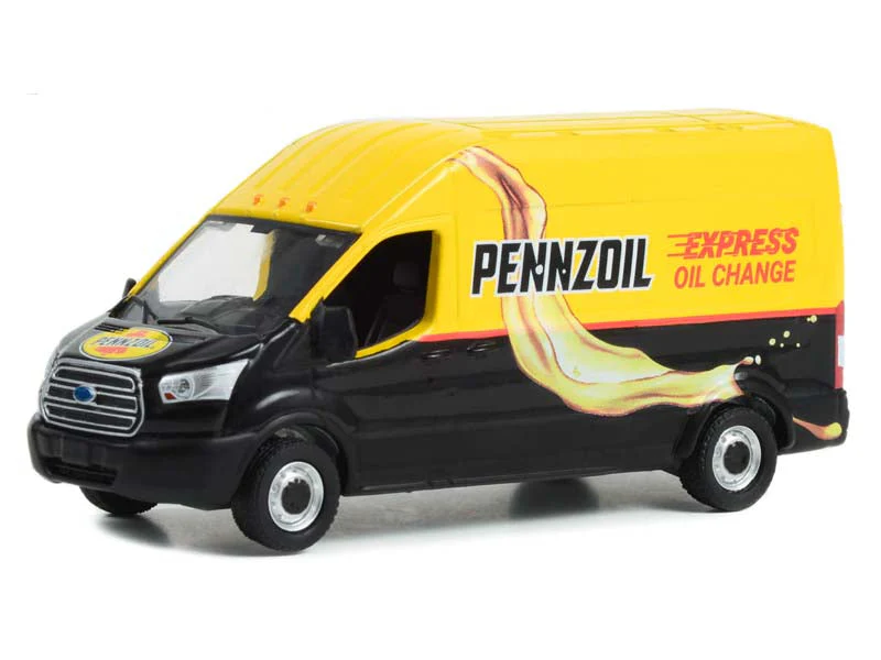 2019 Ford Transit LWB High Roof - Pennzoil Express Oil Change (Route Runners Series 5) Diecast 1:64 Scale Model - Greenlight 53050C