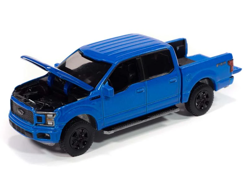 CHASE 2020 Ford F-150 FX4 Velocity Blue (Premium 2025 Release Version B) Diecast 1:64 Scale Model - Auto World AWSP188B - Image 3