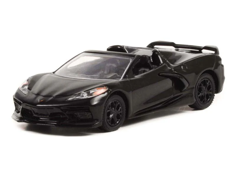 CHASE 2021 Chevrolet Corvette C8 Stingray Convertible (Black Bandit) Series 26 Diecast 1:64 Model - Greenlight 28090D - Image 2