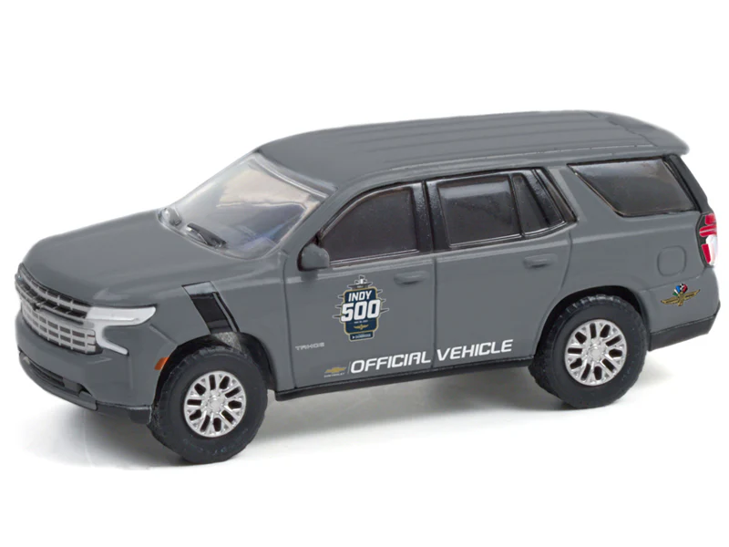 CHASE 2021 Chevrolet Tahoe Indy 500 Vehicle (Anniversary Collection Series 13) Diecast 1:64 Scale Model Car - Greenlight 28080E - Image 2