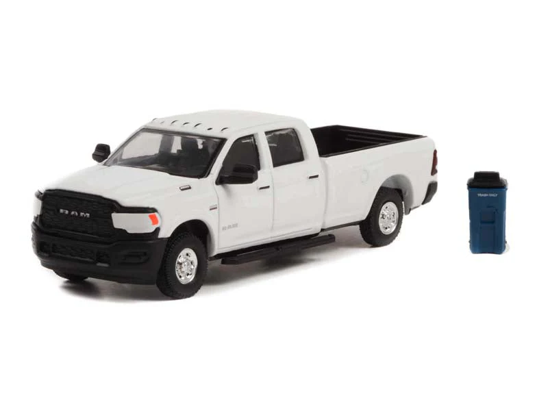 CHASE 2021 Ram 2500 Tradesman w/ Garbage Bin (The Hobby Shop) Series 13 Diecast 1:64 Model - Greenlight 97130F - Image 2