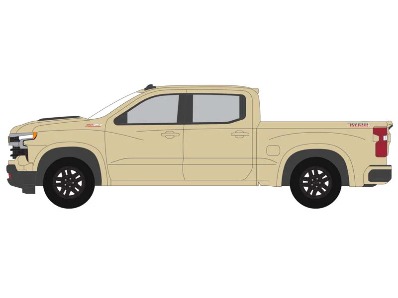 CHASE 2023 Chevrolet Silverado LT Trail Boss Z71 – Sand Dune Metallic (Showroom Floor Series 5) Diecast 1:64 Scale Model - Greenlight 68050C - Image 3