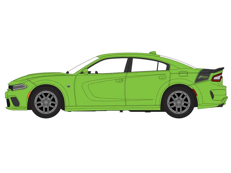 CHASE 2023 Dodge Charger Swinger R/T Scat Pack – Sublime (Premium 2024 Release 3) Diecast 1:64 Scale Model - Auto World AWSP181A - Image 4