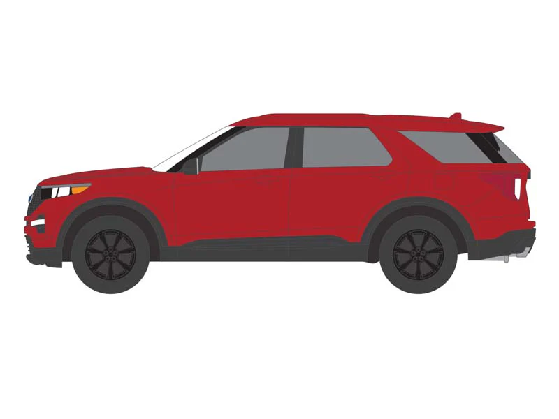CHASE 2023 Ford Explorer ST - Rapid Red Metallic (Showroom Floor Series 4) Diecast 1:64 Scale Model - Greenlight 68040C - Image 3