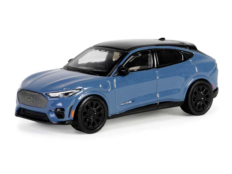 CHASE 2023 Ford Mustang Mach-E GT Performance Edition - Vapor Blue (Showroom Floor Series 5) Diecast 1:64 Scale Model - Greenlight 68050F - Image 2