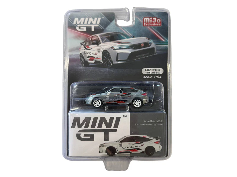 CHASE 2023 Honda Civic Type R - Honda Thanks Day Vietnam (Mini GT) Diecast 1:64 Scale Model - TSM MGT00626