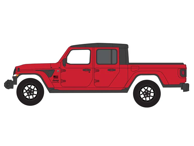2023 Jeep Gladiator Freedom – Firecracker Red (Showroom Floor Series 5) Diecast 1:64 Scale Model - Greenlight 68050B - Image 2