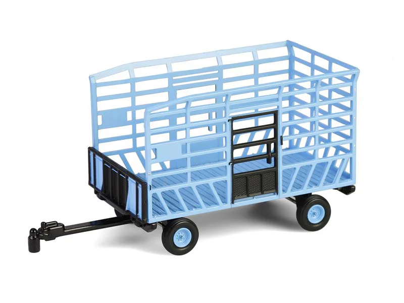CHASE Bale Throw Wagon - Light Blue (Down on the Farm Series 10) Diecast 1:64 Scale Model - Greenlight 48100F - Image 2