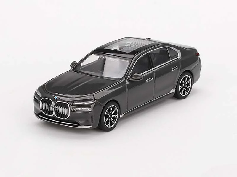 BMW i7 xDrive60 – Dravit Grey – LHD (Mini GT) Diecast 1:64 Scale Model - TSM MGT00818