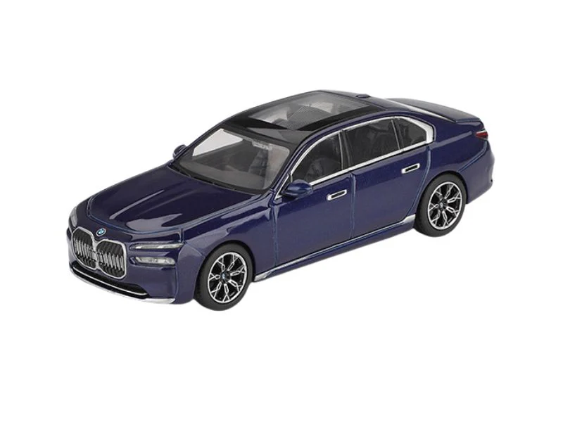 24 PACK BMW i7 xDrive60 – Tanzanite Blue Metallic (Mini GT) Diecast 1:64 Scale Model - TSM MGT01111 - Image 2